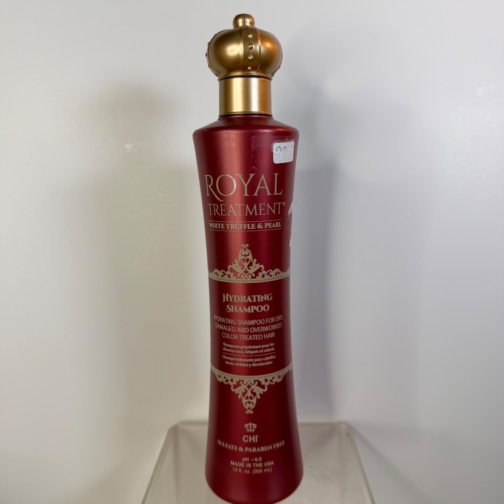 CHI Royal Farouk Hydrating Shampoo White Truffle & Pearl 12oz Red Crown New
